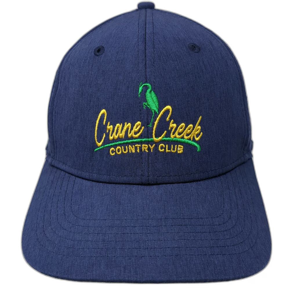 Legendary Snapback Blue Hat One Size Crane Creek Country Club Golf Performance